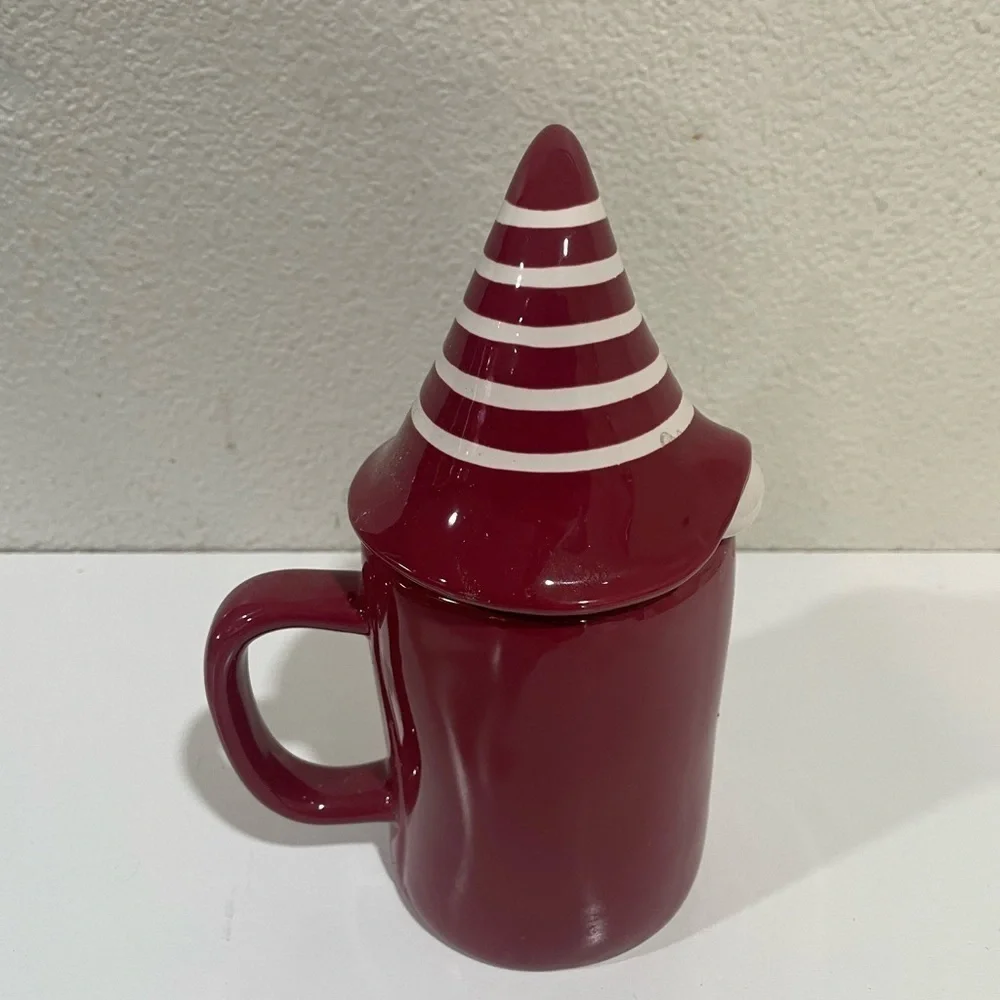 RAE DUNN Cozy Gnome Ceramic mug & Topper Christmas large mug edition